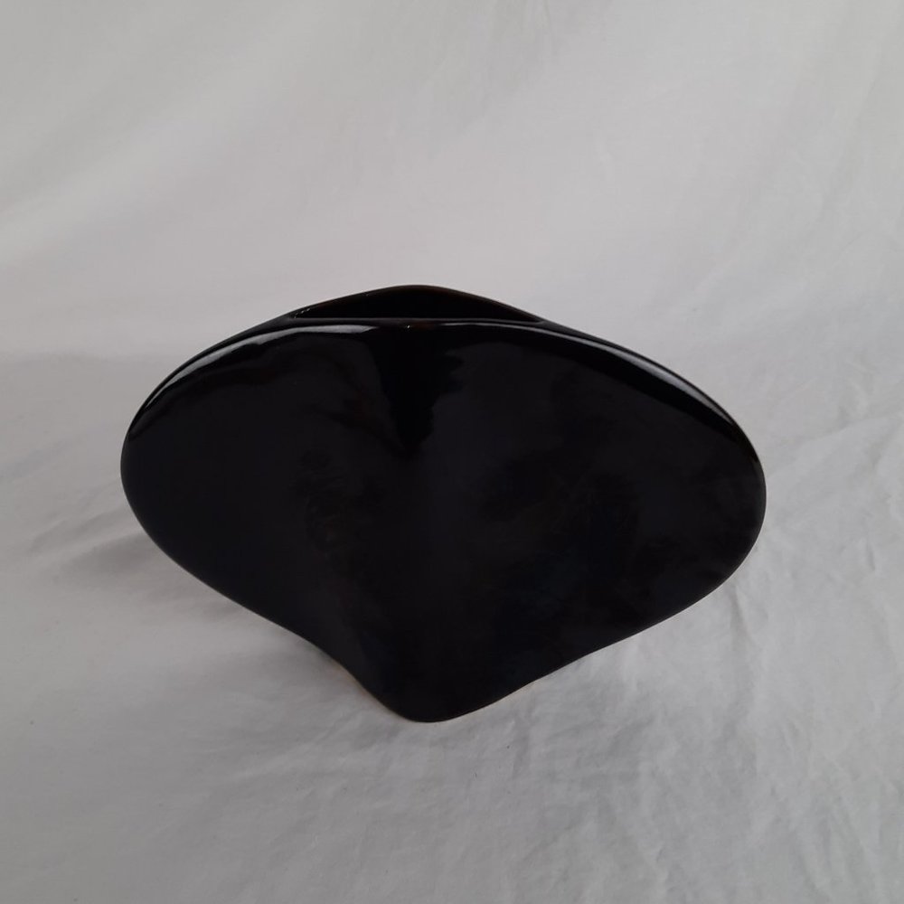 SOLD Set of Two Vintage Mikasa Vases Art Deco Naomi Cahana - Black and White - Picture 4 of 14